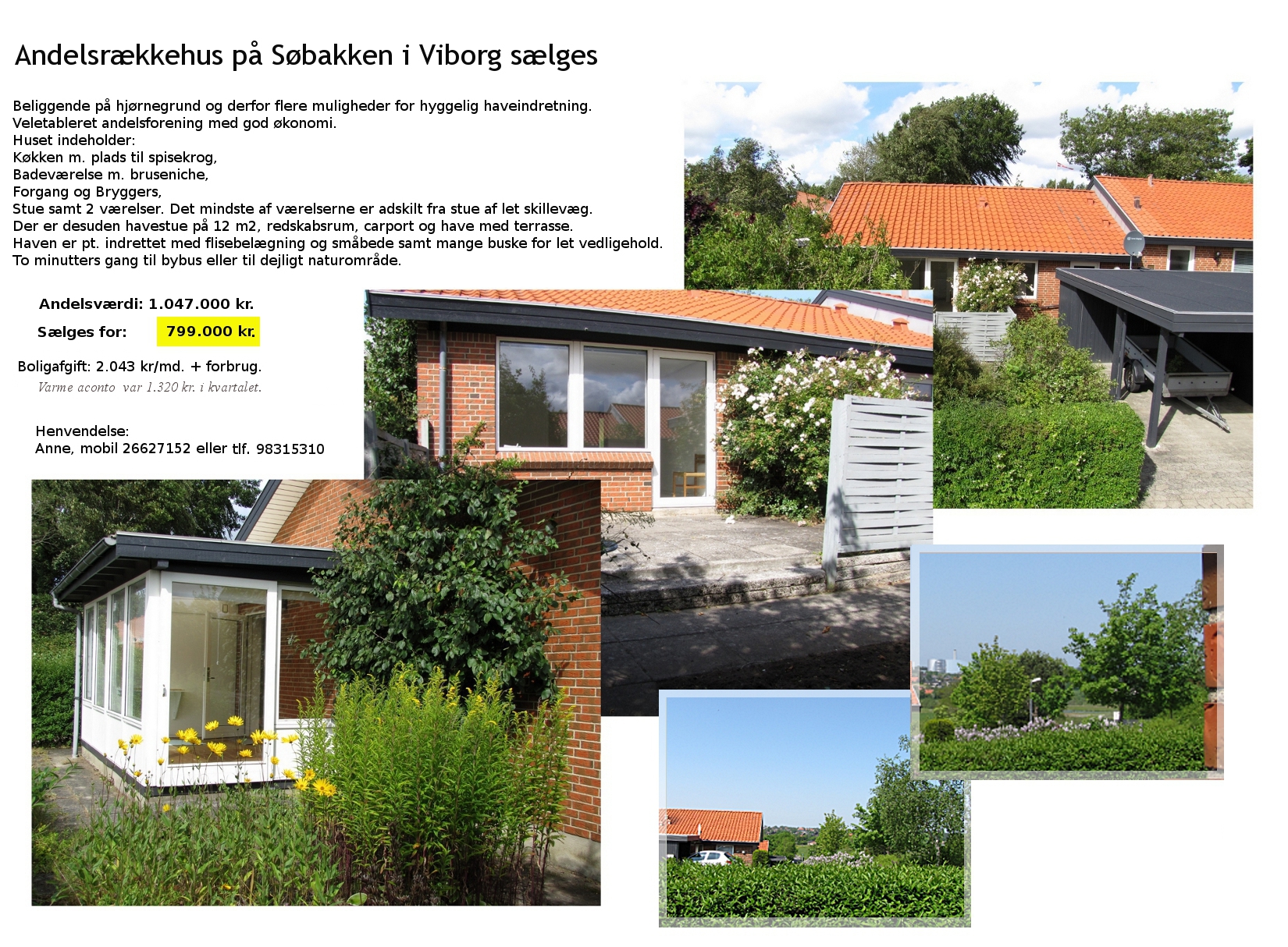 S�bakken 70, Viborg, s�lges for 799.000 kr